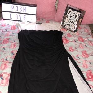 Beautiful dress with a slit on the bottom!